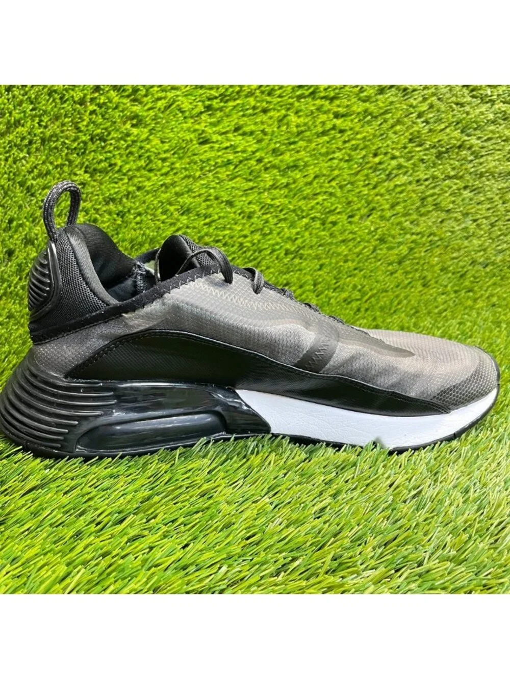 Nike Air Max 2090 Mens Size 11 Gray Black White Athletic Running Shoes Sneakers